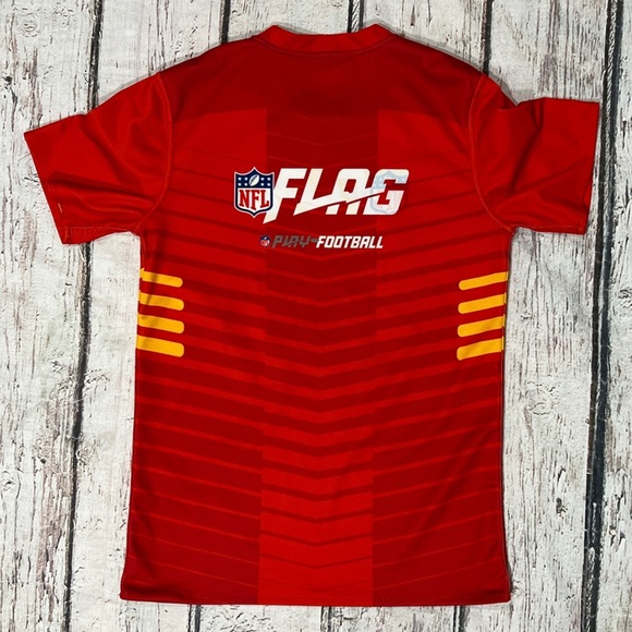 KC Chiefs Flag Football Kansas City Boys Kids Reversible Jersey Youth - Picture 2 of 6